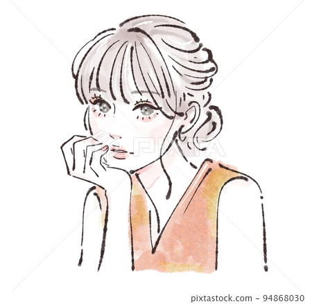 女性插畫素材 女性插畫素材 94868030