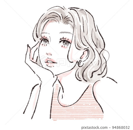 女性插畫素材 女性插畫素材 94868032