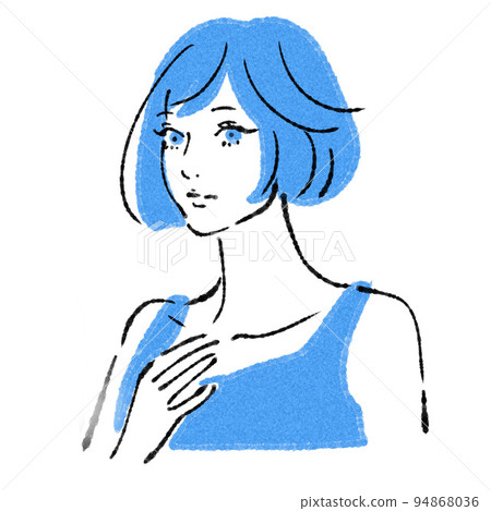 Female illustration material Female illustration material 94868036