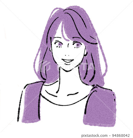 Female illustration material 94868042