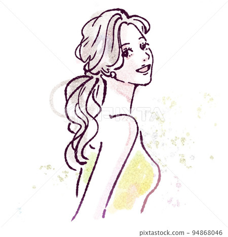 Female illustration material Female illustration material 94868046