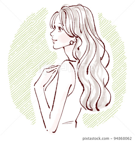 女性插畫素材 女性插畫素材 94868062
