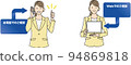 提供WEB指導/電話指導的女性上班族（彩色） 94869818