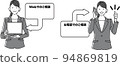 提供WEB指導/電話指導的女性上班族（單色） 94869819