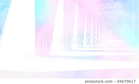 未來光走廊出口概念水彩 未來光走廊出口概念水彩 94870617