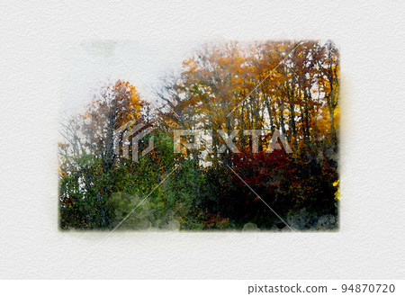Autumn scenery in Japan, autumn mountains dyed in red, autumn scenery in Japan, forests dyed in colorful autumn leaves Autumn scenery in Japan, autumn mountains dyed in red, autumn scenery in Japan, forests dyed in colorful autumn leaves 94870720