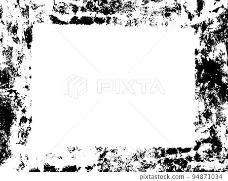Grunge frame and border. Black and white grunge. Distress overlay texture. Dust and rough dirty wall background. Distress illustration simply place over object to create grunge effect. Vector EPS10. 94871034
