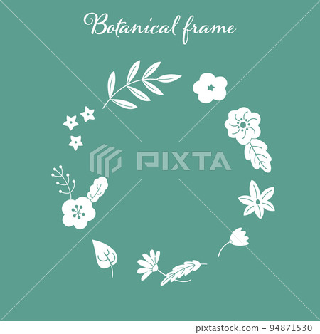 Illustration frame of botanical flowers Illustration frame of botanical flowers 94871530