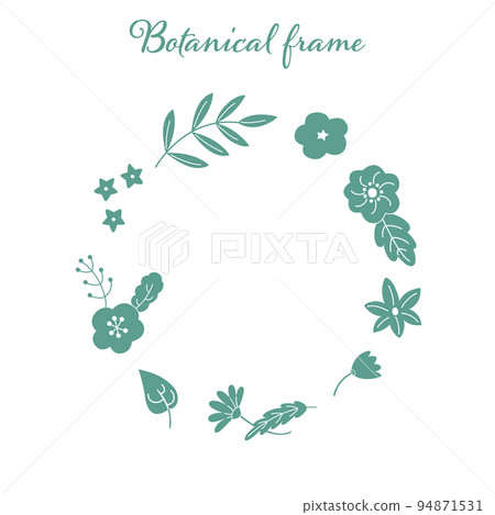 Illustration frame of botanical flowers Illustration frame of botanical flowers 94871531