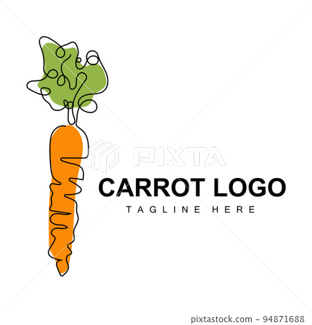 Carrot Logo Design Line Vector Style Vegetarian Fruit Vegetable Icon Cooking Ingredients Carrot Logo Design Line Vector Style Vegetarian Fruit Vegetable Icon Cooking Ingredients 94871688