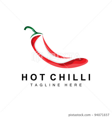 Spicy Chili Logo Design, Red Vegetable Illustration, Kitchen Ingredients, Hot Chili Vector Brand Products 94871837