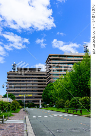 美麗的綠色廣場風景“縣廳前的風景”熊本縣廳 94872076