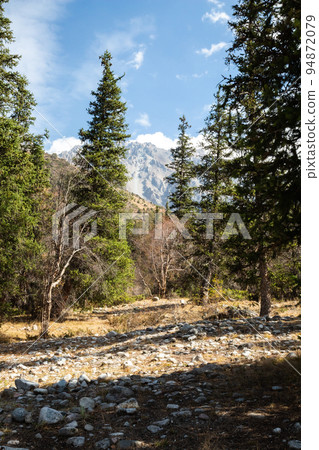 Landscape above Ala Archa Pass, Kyrgyzstan. Landscape above Ala Archa Pass, Kyrgyzstan. 94872079