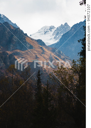 Landscape above Ala Archa Pass, Kyrgyzstan. 94872107