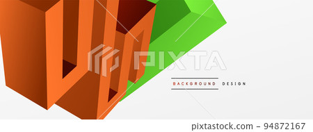 Abstract line background. Trendy techno business template for wallpaper, banner, background or landing 94872167