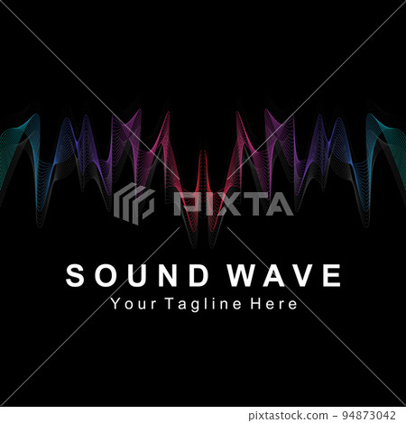 Sound waves vector illustration 94873042