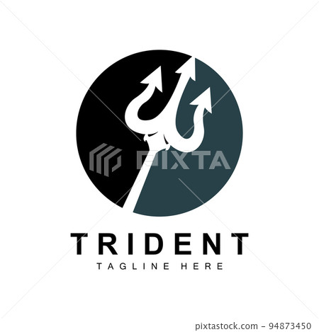 Trident Logo Template Vector Icon Design, god war weapon, spear power of the ocean Trident Logo Template Vector Icon Design, god war weapon, spear power of the ocean 94873450