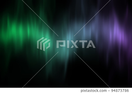 northern lights isolated on black background. Light over black background. Easy to add overlay or screen filter over images or photo 94873786