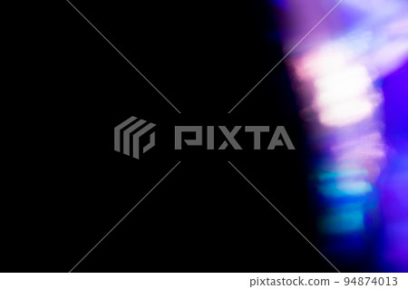 colorful rainbow crystal light leaks on black background 94874013