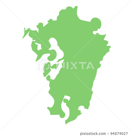 可愛的九州無島地圖 可愛的九州無島地圖 94874027