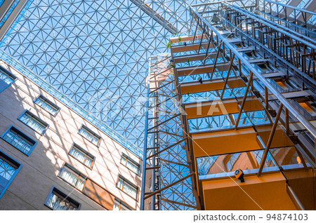 modern architecture background. modern futuristic architecture design for cool background. concept of successful industrial architecture and office center building modern architecture background. modern futuristic architecture design for cool background. concept of successful industrial architecture and office center building 94874103