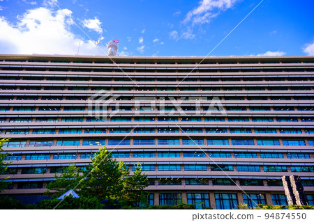 Beautiful Sky and Building Scenery "Prefectural Office Landscape" Kumamoto Prefectural Office 94874550