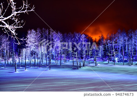 Blue pond light up 94874673