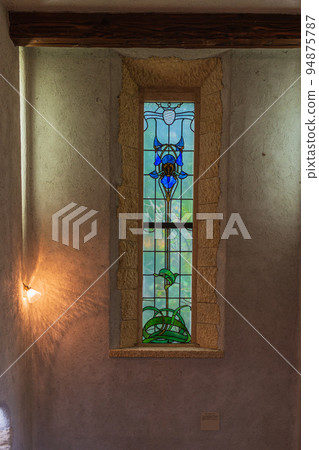 Fantastic stained glass Fantastic stained glass 94875787