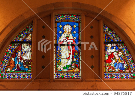 Fantastic stained glass 94875817