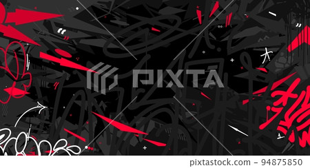 Dark Abstract Flat Urban Street Art Graffiti Style Vector Illustration Template Background Art Dark Abstract Flat Urban Street Art Graffiti Style Vector Illustration Template Background Art 94875850