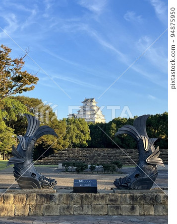 姬路城堡和藍天 姬路城堡和藍天 94875950