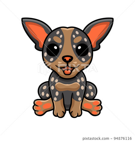 Cute australian cattle dog cartoon 94876116