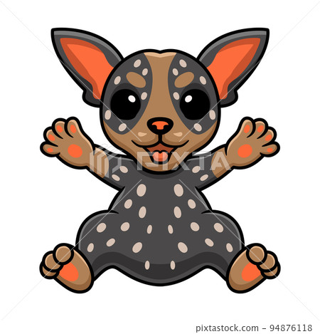 Cute australian cattle dog cartoon 94876118