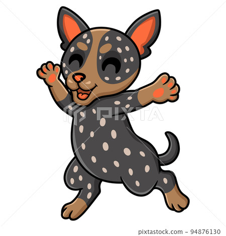 Cute australian cattle dog cartoon 94876130