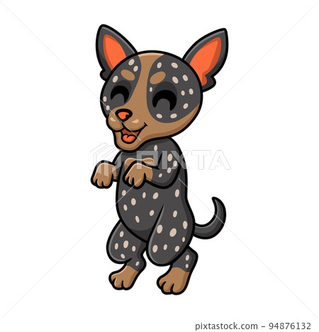 Cute australian cattle dog cartoon 94876132