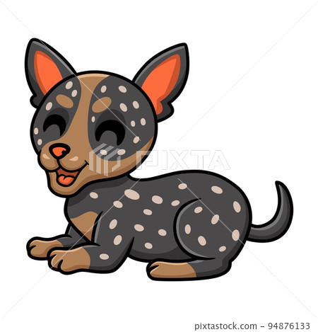 Cute australian cattle dog cartoon 94876133