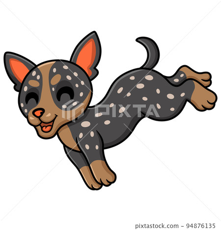 Cute australian cattle dog cartoon 94876135