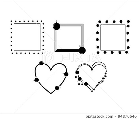 Decoration of Bomb Border Frame Collection 94876640
