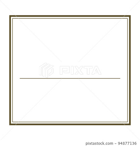 Simple square frame - Stock Illustration [94877136] - PIXTA