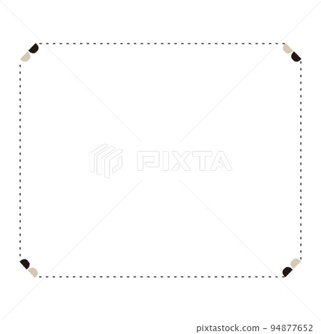 Simple dotted square frame (with decoration) 94877652