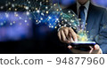 Communication technology by young man business people used smartphone to connect internet. 94877960