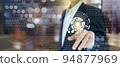 Technology abstract hand touching, Businessman hand touch technology,  IOT, Internet of Things. 94877969