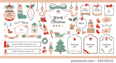 Christmas treat illustration set 94878016