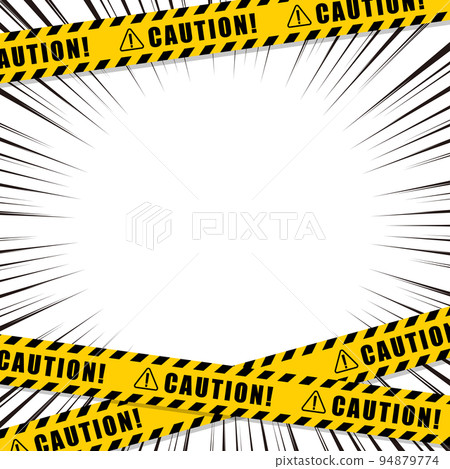 No entry tape and concentration line frame No entry tape and concentration line frame 94879774