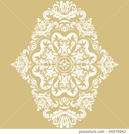 Damask Vector Background With Arabesques in Oriental Style Damask Vector Background With Arabesques in Oriental Style 94879942