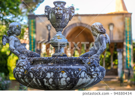 Idyllic fountain in public park at springtime, Ravello, Amalfi Coast, Italy Idyllic fountain in public park at springtime, Ravello, Amalfi Coast, Italy 94880434