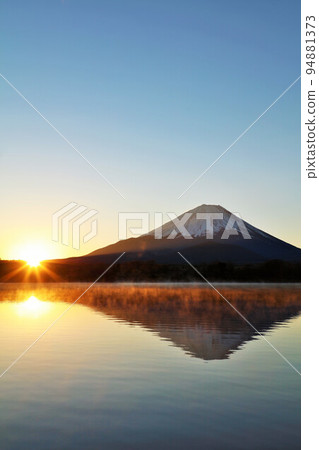 Happy New Year Mt. Fuji and First Sunrise Happy New Year Mt. Fuji and First Sunrise 94881373