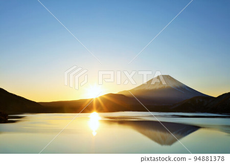 Happy New Year Mt. Fuji and First Sunrise 94881378