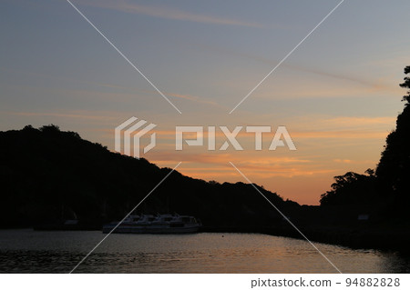 Sunset at Nishina Port Sunset at Nishina Port 94882828