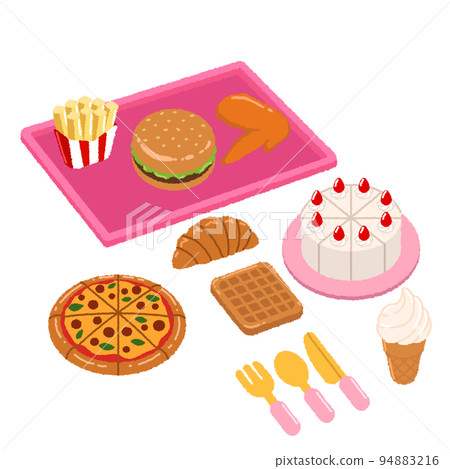 Play house set illustration 94883216